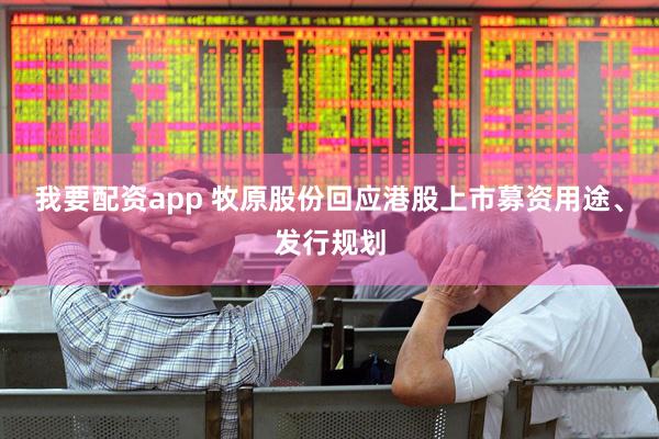 我要配资app 牧原股份回应港股上市募资用途、发行规划