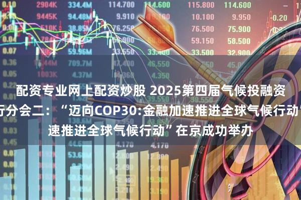 配资专业网上配资炒股 2025第四届气候投融资国际研讨会平行分会二：“迈向COP30:金融加速推进全球气候行动”在京成功举办